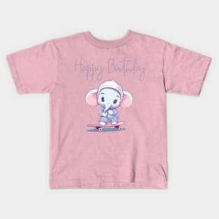 happy birthday elephant Kids T-Shirt